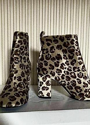 Ботільони хутро леопард h&m divided 41 (27)