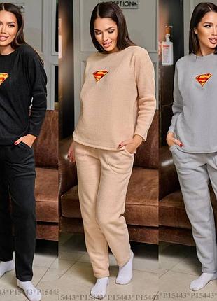 Пижама женская теплая с начесом