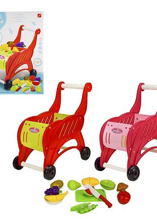 Продуктовая тележка и продукты на липучках