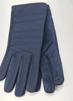 Темно-синие перчатки перчатки пальчата, сенсорные