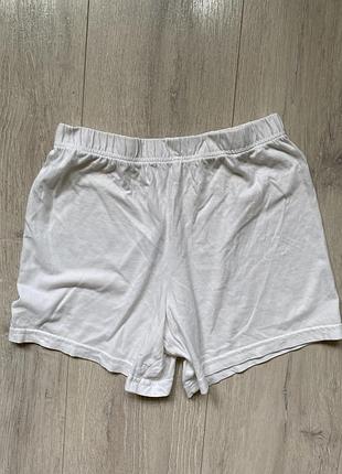 🐸білі домашні піжамні шортики