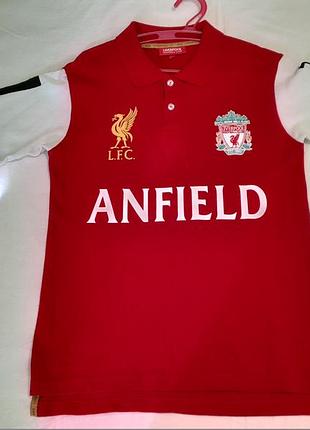 Клубна футболка фанатська ,  поло - official fc liverpool product  cotton  - s , унісекс