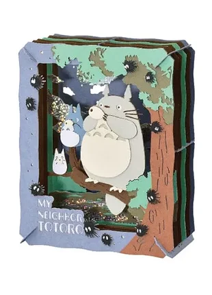 3d паперовий конструктор-сцена | paper theater totoro | ghibli | ensky