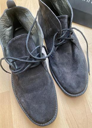 Замшеві чоботи черевики clarks
