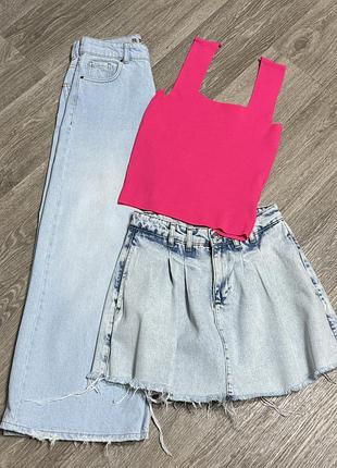 Все вместе джинсы юбка майка турция