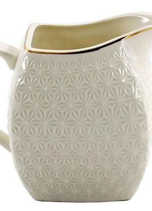 Молочник квадратный. фарф белый 300 мл s454912-a тм interos