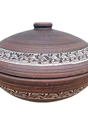 Пловница 3л с крышкой ангов новом тм этно керамика