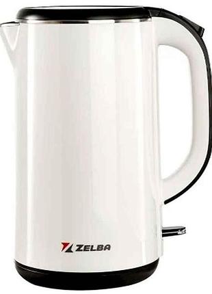Электрочайник 1500вт 1,8л pk-181.54 white тм zelba