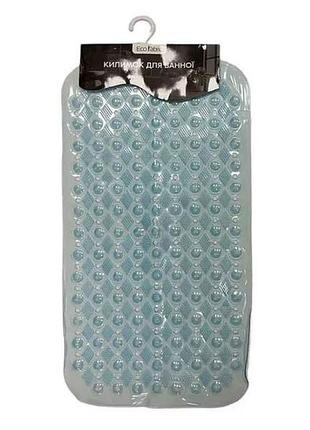 Коврик для ванной 65*34см голубой массажный медальон арт.6534-003 тм eco fabric