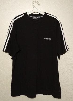 Футболка adidas vintage (l-xl) з лампасами оригінал