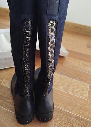 Ботфорты сапоги сапоги зимние высокие теплые на меху