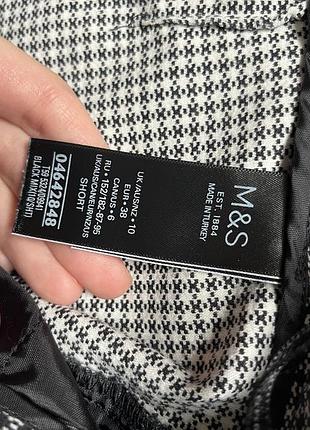 Брюки в гусячу лапку m&s 3