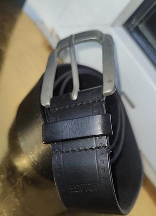 Ремень кожаный джинсовый мужской эsprit 85 см