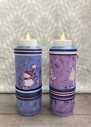 Набор 2 подсвечника «happiness of the new year» (887)