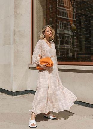 Легенька напівпрозора ярусна сукня zara