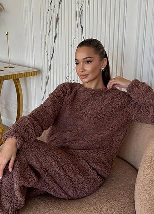 Домашняя махровая пижама (есть цвета)