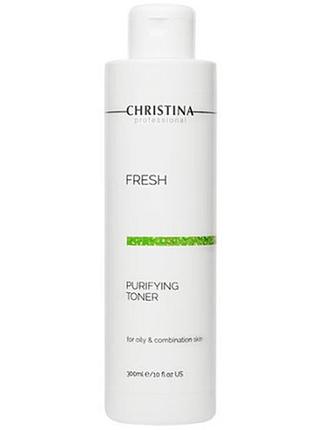 Очищуючий тонік з лемонграсом для жирної шкіри christina fresh purifying toner 300 мл
