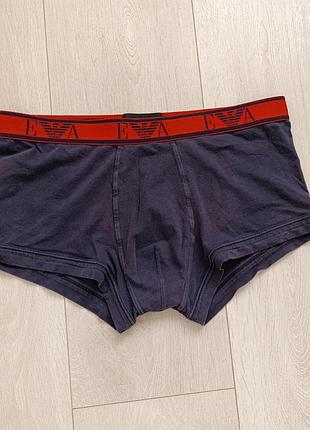 Труси чоловічі базові боксерки котонові сині emporio armani m м 10 38 46
