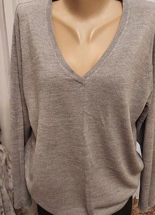 Свитер женский, на резинке,
тоненький, длинный рукав 65 см., длина изделия 70 см., ог 60 см., об 55 см, почти не тянется.