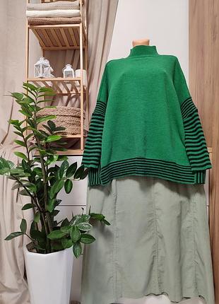 Стильная вельветовая ментоловая юбка батал!