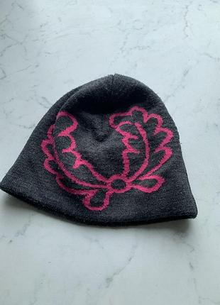 Теплая зимняя двойная шапка fred perry 53-56