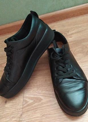 Туфлі черевики жіночі, 38-38,5р., шкіра натур., ідеальний стан