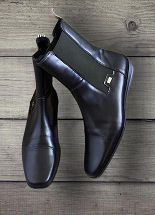 Челси сапоги ботинки томми  tommy hilfiger натуральная кожа кожаные th