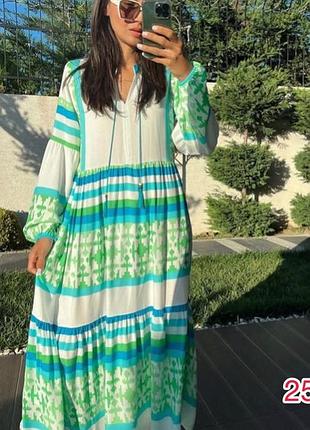 Вискозное платье миди