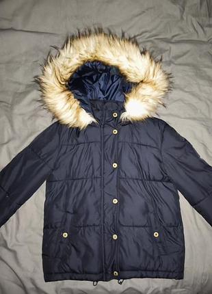 Синя тепла курточка atmosphere uk6 eur34