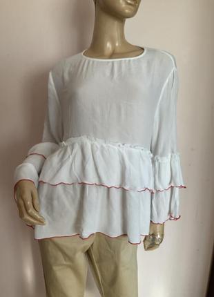 Вискозная романтичная блузка- оверсайз/ s/brendCP64 &amp; royal