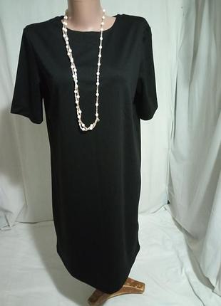 Классическое базовое черное платье р. 48-50