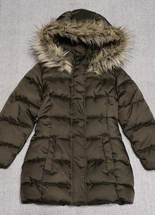 Теплая куртка пальто h&m на 7 лет