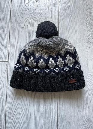 Зимова шапка-біні зі 100% вовни fat face