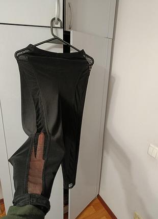 Черные лосины сетка