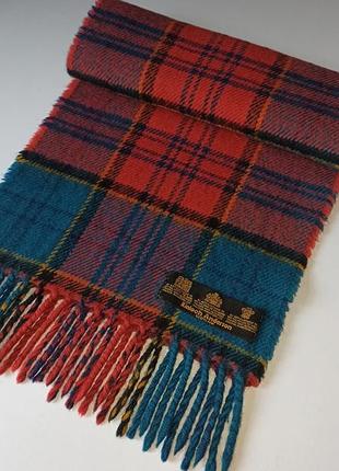 Шарф из овечьей шерсти в клетку kinloch anderson.