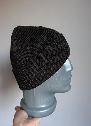 Мужская шапка вязаная на флисе зимняя стильная теплая универсальная модная konstant ellan