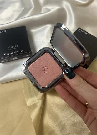 Стійкі пудрові румʼяна kiko milano unlimited blush 11 bright rose румяна для обличчя кіко мілано