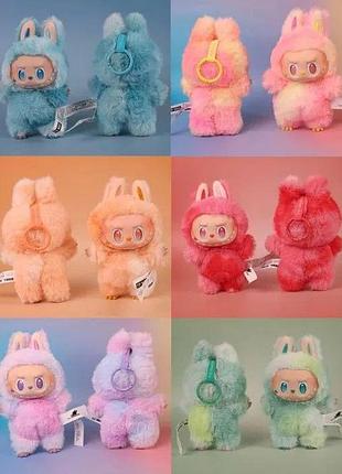 Мягкая игрушка брелок лабубу 18 см стильная и яркая оригинал labubu haveaseat/themonsters 235-66