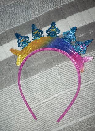 Обруч для костюма единорога на девочку
