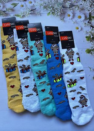 Носки махровые дед мороз и писруны (18+) lvivski, р.25-27(39-43)