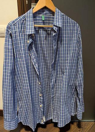 Рубашка мужская benetton xl (l)