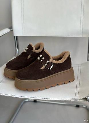 Черевики жіночі з натуральної замші