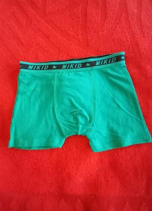 Трусы боксёры зелёные хлопок