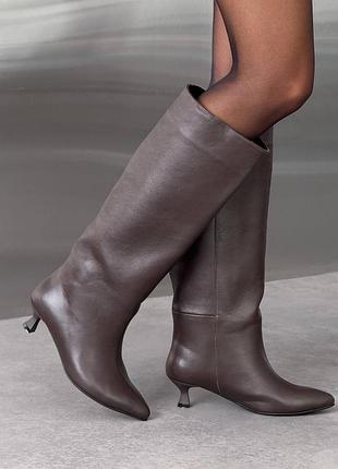 А11792 демисезонные сапоги трубы премиального качества