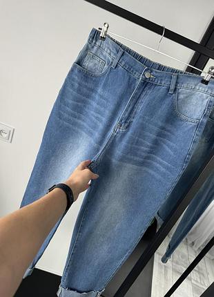 Джинси mom з високою посадкою s h e i n