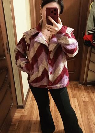 Оригинальная куртка -жакет оверсайз