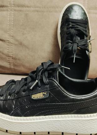 Кожаные кеды , крассовки от puma