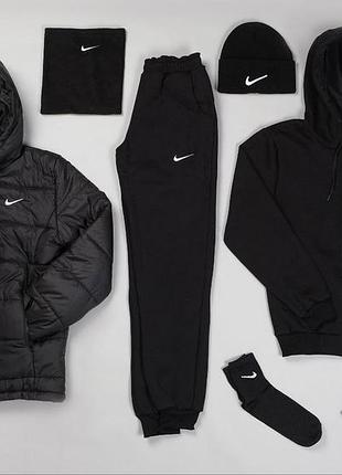 6 в 1 куртка европейка зимняя + спортивный костюм молния + набор зима