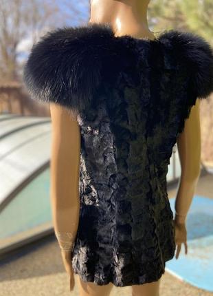 Натуральная норка жилетка