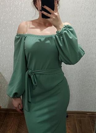 Оливкова сукня (l-xl)